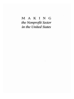 Making the Nonprofit Sector in the United States: A Reader