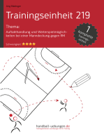 Auftakthandlung und Weiterspielmöglichkeiten bei einer Manndeckung gegen RM (TE 219): Handball Fachliteratur