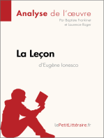 La Leçon d'Eugène Ionesco (Analyse de l'oeuvre): Analyse complète et résumé détaillé de l'oeuvre