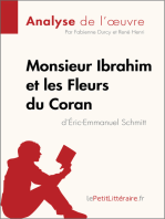 Monsieur Ibrahim et les Fleurs du Coran d'Éric-Emmanuel Schmitt (Analyse de l'oeuvre): Analyse complète et résumé détaillé de l'oeuvre