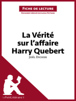 La Vérité sur l'affaire Harry Quebert de Joël Dicker (Fiche de lecture)
