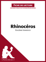 Rhinocéros d'Eugène Ionesco (Fiche de lecture): Analyse complète et résumé détaillé de l'oeuvre