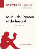 Le Jeu de l'amour et du hasard de Marivaux (Analyse de l'oeuvre): Analyse complète et résumé détaillé de l'oeuvre