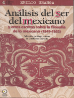 Análisis del ser del mexicano: y otros escritos sobre la filosofía de lo mexicano (1949-1952)