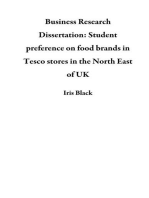 Business Research Dissertation: Student preference on food brands in Tesco stores in the North East of UK