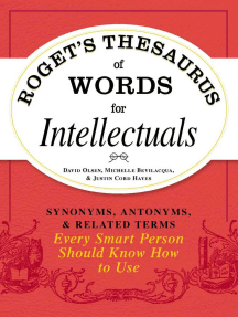 Read Roget S Thesaurus Of Words For Intellectuals Online By David Olsen Michelle Bevilacqua And Justin Cord Hayes Books