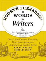 Roget's Thesaurus of Words for Writers