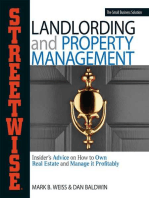 Streetwise Landlording & Property Management: Insider's Advice on How to Own Real Estate and Manage It Profitably