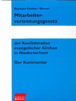 Mitarbeitervertretungsgesetz der Konföderation evangelischer Kirchen in Niedersachsen, MVG-K: Der Kommentar. Rechtsstand 1997.