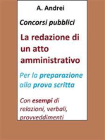 Concorsi pubblici - La redazione di un atto amministrativo