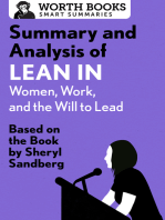 Summary and Analysis of Lean In: Women, Work, and the Will to Lead: Based on the Book by Sheryl Sandberg