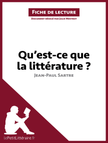 Qu'est-ce que la littérature? de Jean-Paul Sartre (Fiche de lecture): Analyse complète et résumé détaillé de l'oeuvre