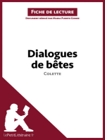 Dialogues de bêtes de Colette (Fiche de lecture): Analyse complète et résumé détaillé de l'oeuvre