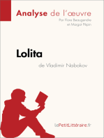 Lolita de Vladimir Nabokov (Analyse de l'oeuvre): Analyse complète et résumé détaillé de l'oeuvre