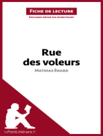 Rue des voleurs de Mathias Énard (Fiche de lecture)