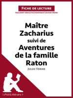 Maitre Zacharius suivi de Aventures de la famille Raton de Jules Verne (Fiche de lecture): Analyse complète et résumé détaillé de l'oeuvre