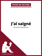 J'ai saigné de Blaise Cendrars (Fiche de lecture): Résumé complet et analyse détaillée de l'oeuvre