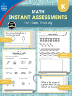 Instant Assessments for Data Tracking, Grade K: Math
