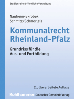 Kommunalrecht Rheinland-Pfalz: Grundriss für die Aus- und Fortbildung
