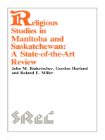 Religious Studies in Manitoba and Saskatchewan: A State-of-the-Art Review