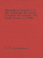 Biological Sciences at the National Research Council of Canada