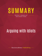 Summary: Arguing with Idiots: Review and Analysis of Glenn Beck's Book