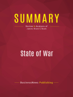 Summary: State of War: Review and Analysis of James Risen's Book