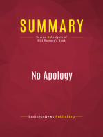 Summary: No Apology: Review and Analysis of Mitt Romney's Book