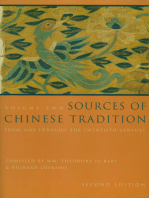 Sources of Chinese Tradition: Volume 2: From 1600 Through the Twentieth Century