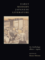 Early Modern Japanese Literature: An Anthology, 1600-1900