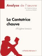 La Cantatrice chauve d'Eugène Ionesco (Analyse de l'oeuvre): Analyse complète et résumé détaillé de l'oeuvre