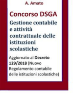 Concorso DSGA - La gestione contabile e l’attività contrattuale delle istituzioni scolastiche: Aggiornato al Decreto 129 del 2018 