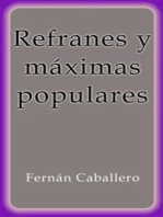 Refranes y máximas populares