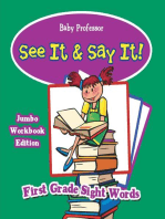 See It & Say It! Jumbo Workbook Edition | First Grade Sight Words