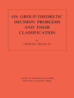 On Group-Theoretic Decision Problems and Their Classification. (AM-68), Volume 68