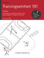 Antizipatives Abwehrverhalten durch Herausfangen von Bällen trainieren (TE 191): Handball Fachliteratur