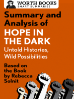 Summary and Analysis of Hope in the Dark: Untold Histories, Wild Possibilities: Based on the Book by Rebecca Solnit