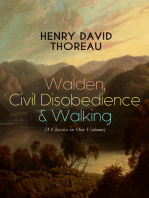 Walden, Civil Disobedience & Walking (3 Classics in One Volume): Three Most Important Works of Thoreau, Including Author's Biography