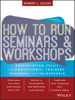 How to Run Seminars and Workshops