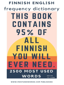 Read Finnish English Frequency Dictionary Online By J L Laide Books