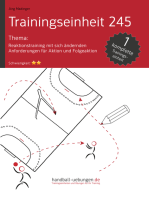 Reaktionstraining mit sich ändernden Anforderungen für Aktion und Folgeaktion (TE 245)