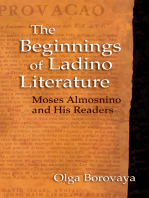 The Beginnings of Ladino Literature: Moses Almosnino and His Readers