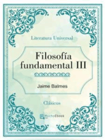 Filosofía fundamental III