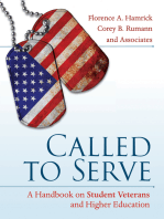 Called to Serve: A Handbook on Student Veterans and Higher Education