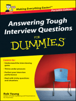 Answering Tough Interview Questions for Dummies