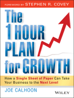 The One Hour Plan For Growth: How a Single Sheet of Paper Can Take Your Business to the Next Level