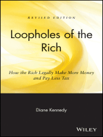 Loopholes of the Rich: How the Rich Legally Make More Money and Pay Less Tax