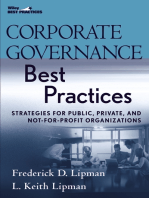 Corporate Governance Best Practices: Strategies for Public, Private, and Not-for-Profit Organizations