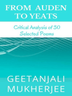 From Auden To Yeats: Critical Analysis of 30 Selected Poems