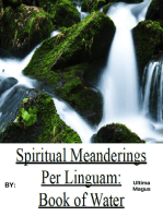 Spiritual Meanderings per Linguam: Book of Water